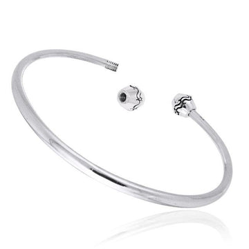 Elegance Sterling Silver Adjustable Bracelet for Bead TBA070 - Jewelry